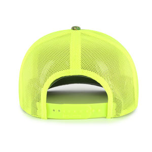 قبعة بيسبول عصرية بتصميم شبكي منحني من 5 ألواح بنمط التمويه الكلاسيكي، مع طباعة حيوانات الفهد وتطريز يدوي بتصميم فيونكة - Product Image 4