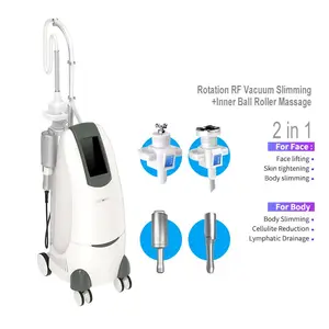 Professional Rotation Vacuum RF Body Facial Treatment Muscle Massage 9d Cellulite Reduction Inner Ball Roller Fat Removal Device