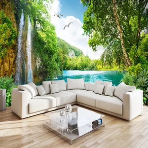 <span class=keywords><strong>Papier</strong></span> <span class=keywords><strong>peint</strong></span> mural 3D personnalisé, décoration intérieure, cascade de <span class=keywords><strong>montagne</strong></span> verte, paysage naturel, <span class=keywords><strong>papier</strong></span> <span class=keywords><strong>peint</strong></span> photo 3D, à coller et à décoller - Product Image 5