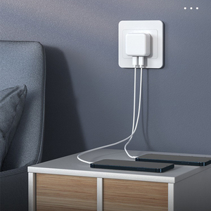 Logotipo personalizado 35W 2 puertos adaptador de cargador de teléfono de viaje cargador de paladio de carga rápida portátil par - Product Image 2