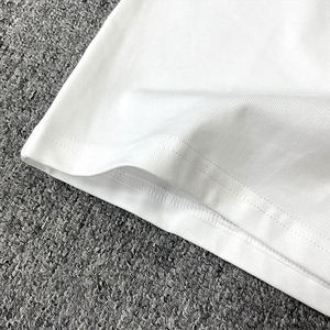 Camiseta de Hombre de Talla Grande, Corte Regular, de Poliéster/Algodón Grueso, Lavada, Lisa, con Logotipo Personalizado, Estampado Personalizable, Cuello Redondo, Manga Corta - Product Image 5