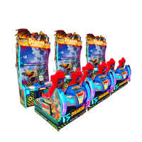 Simulateur de tir interactif avec deux écrans en plastique de 65 pouces - Machine de jeu d'arcade d'aventure à 6 niveaux, fonctionnant avec des pièces de monnaie, en anglais