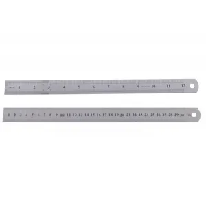 30 CM Straight Etched Scales Metal Ruler Custom Design Stainless Steel Scale Ruler