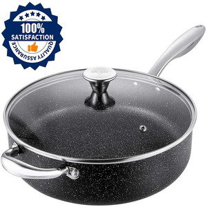 Juego de Ollas Antiadherentes de Aluminio con Revestimiento de Mármol, 10 Piezas, Fondo Multicapa, Apto para Horno, Vaporera Doméstica - Product Image 3