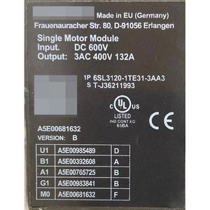Nuevo Módulo de Motor Individual SINAMICS S120 6SL3120-1TE31-3AA3 100% Original - Product Image 4