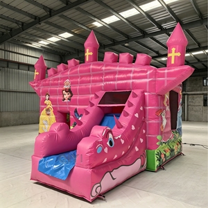 Châteaux gonflables à vendre, PVC 0,55 mm, château gonflable commercial pour adultes, châteaux gonflables roses pour location de fête - Product Image 2
