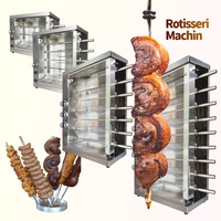 Libermann Offre Spéciale Bon Prix Machine à Rôtir Automatique Électrique et à Gaz pour Poulet, Kebab et Viande