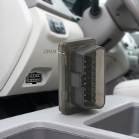 Transparentes Schwarzes OBD-Gehäuse mit Anschluss 10MM MINI OBDII-Stecker OBD2 Männliches Gehäuse OEM Verfügbar SETOCONT ST-SOH-001 J1962