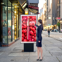 Installation de support d'écran publicitaire LCD sans ventilateur en aluminium ultra mince pour affiche murale de magasin de détail extérieur IP65