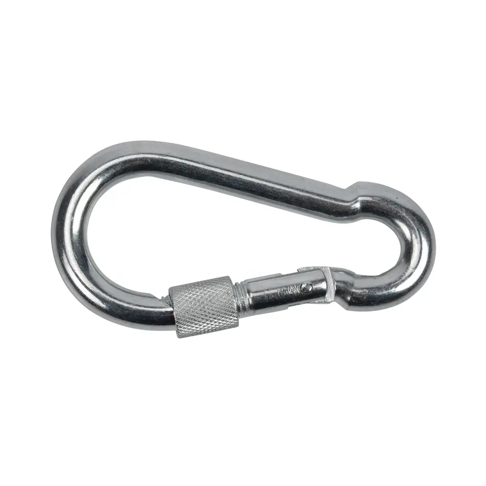 SHS1010 Kim Loại Snap Hook Phòng Tập Thể Dục CARAIBNER Với Vít Mạ Kẽm, Thép Bình Thường