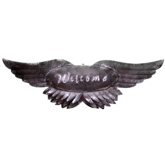 Customized Made metal Heavenly Guardian Angel Wings Wall Sculpture