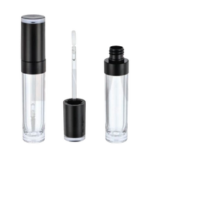 Tube transparent rond de 5 ml pour brillant à lèvres avec applicateur pinceau – Matériaux d'emballage cosmétique - Product Image 1