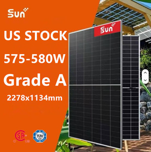Top-notch 575-580W Bifacial 144 Cells Mono <b>Solar</b> <b>Panels</b> for <b>Solar</b> Farms US Stock - Product Image 1