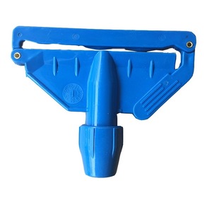 Blue <b>Flat</b> <b>Mop</b> Head With Self Wringer Aluminum Pole For Home Cleaning - Product Image 3