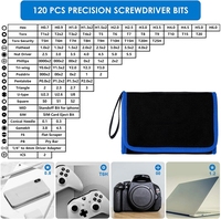 Juego de Destornilladores de Precisión 142 en 1, Kit de Puntas Magnéticas para Reparación de PC y Teléfonos