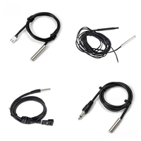 Sonde de température PT1000 RTD haute précision en acier inoxydable, 2 fils, 3 fils, 4 fils, classe A pour applications industrielles CVC