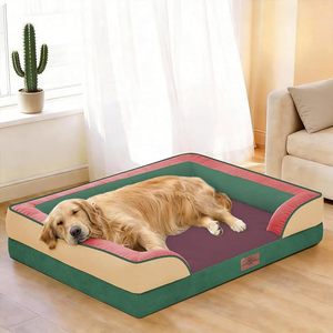 Letti per Cani di Taglia Grande Ortopedici Pieghevoli Lavabili Personalizzati in Memory Foam Confortevoli Calmanti alla Moda Vendita all'Ingrosso - Product Image 1