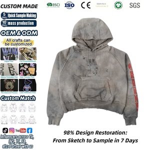 Felpa con Cappuccio Rosa Pastello Personalizzata con Bordo Grezzo e Patch 3D YC, Stampa Grande <span class=keywords><strong>Y</strong></span> Anteriore e Posteriore, Oversize Stile Y2K da Uomo, Fornitura all'Ingrosso - Product Image 1