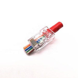 <span class=keywords><strong>RJ45</strong></span> kết nối vàng-mạ EZ loại 8P8C cat6A CAT7 mạng FTP cắm PVC Modular cắm đồng che chắn <span class=keywords><strong>RJ45</strong></span> cáp kết nối - Product Image 3