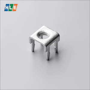 हेले सिल्वर सफेद 7x5 मिमी टिन-लेपित पीतल क्रिंप टर्मिनल ब्लॉक PST7045-M4 pcb (1000 पीसी थोक) - Product Image 2