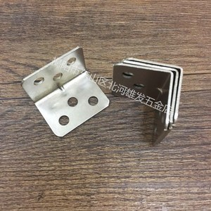 Support d'angle en L Xiongfa 3112, 6 trous, 24x31mm, nickelé, connecteur de meuble, support de quincaillerie à 90 degrés - Product Image 2