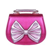 Sac à bandoulière réversible à sequins avec nœud, petit sac à main tendance pour enfants et filles, vente en gros