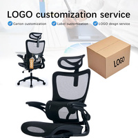 Chaise ergonomique moderne à dossier haut et pivotante pour bureau d'ordinateur en maille Chaises d'officiers pour ascenseur à gaz
