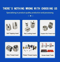 Spark Plug Thread Insert, Self Tapping Type, Engine Cylinder Head Thread Repair Sleeve