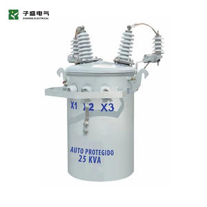 Trasformatore Industriale da Palo 75kVA 35kV 415V Approvato ANSI, <span class=keywords><strong>in</strong></span> Rame Puro, a Bassa Rumorosità, per Distribuzione Elettrica <span class=keywords><strong>in</strong></span> Parchi Industriali - Product Image 1