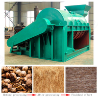 Machine automatique d'extraction de fibre de coco Cocopeat Machine de fabrication de poudre de décortiqueur de noix de coco