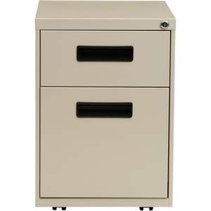 Meuble de classement à deux tiroirs en métal Alera, 14 7/8 largeur x 19 1/8 profondeur x 21 3/4 hauteur, couleur putty, réglable et mobile, pour bureau et atelier, en plastique et acier - Product Image 5