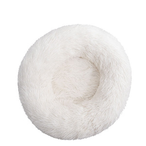 Almohadilla Circular de Felpa Sostenible para Dormir, Cama de Donut para Gatos, Perrera Extraíble y Lavable para Animales Pequeños, Gatos y Perros - Product Image 6