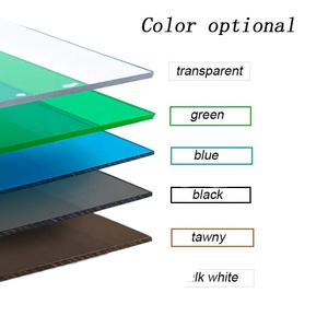 Màu xanh đôi bên UV bảo vệ Polycarbonate rắn tấm carport tấm nhựa - Product Image 2