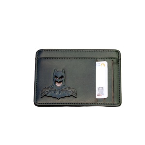 Portefeuille porte-cartes en cuir PU personnalisé pour hommes et femmes, pochette pour carte d'identité professionnelle avec motif <span class=keywords><strong>Batman</strong></span>, cadeau pour la fête des pères - Product Image 4