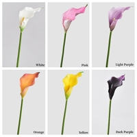 Prix d'usine, grande taille, fleurs artificielles Calla Lily en EVA, effet réaliste, Calla Lily pour décoration de centre de table