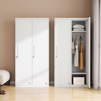 Armoire de rangement moderne en acier Homniture avec design durable, légère, autoportante et verrouillable pour le salon et le bureau
