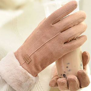Gants épais d'hiver pour femmes-Mode chaude pour l'extérieur-Guantes Lady Touchscreen Driving Gloves Sports Cycling Mittens - Product Image 4