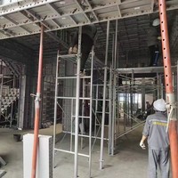 Panneaux de coffrage en aluminium métallique réutilisables et robustes pour la construction de murs permanents et système de coffrage de dalles