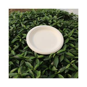 STAVIAN Plaque jetable biodégradable 100% personnalisable de haute qualité 6 pouces blanc brun Design Services OEM écologiques - Product Image 1