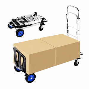 <span class=keywords><strong>Chariot</strong></span> à plateforme 3 en 1 de grande taille, 4 roues, en aluminium, pour les voyages, <span class=keywords><strong>chariot</strong></span> de manutention pour entrepôt, <span class=keywords><strong>chariot</strong></span> industriel - Product Image 4