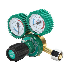 Manomètres de soudage anti-vibration tout en cuivre, régulateurs de pression pour oxygène, acétylène, propane, argon, azote pour soudage à l'arc - Product Image 4