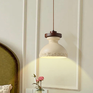 <span class=keywords><strong>Suspension</strong></span> moderne minimaliste de <span class=keywords><strong>style</strong></span> français pour chambre à coucher, couloir et balcon, en résine et bois, éclairage neutre imprimé en 3D, AC 220V - Product Image 2