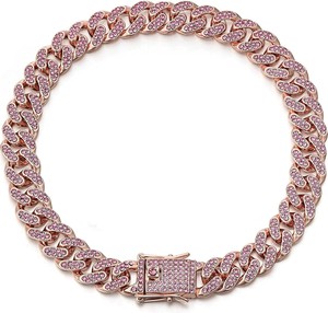 Easy-Pets Usine Fourniture Solide Bling Strass Diamant Alliage Métal Chien Collier Hip Hop Style Cubain Lien Collier Ruban - Product Image 5