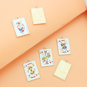 Alta calidad moderno cuadrado rey flor Metal encanto hombres DIY aleación joyería accesorios moda colgantes - Product Image 2