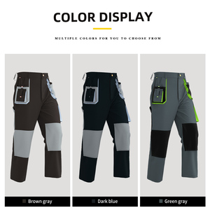 Pantalones de Trabajo de Alta Calidad para <span class=keywords><strong>Hombre</strong></span> Ropa de Trabajo de Seguridad Pantalones Personalizados de Múltiples Bolsillos Duraderos para Construcción Tipo <span class=keywords><strong>Cargo</strong></span> - Product Image 3