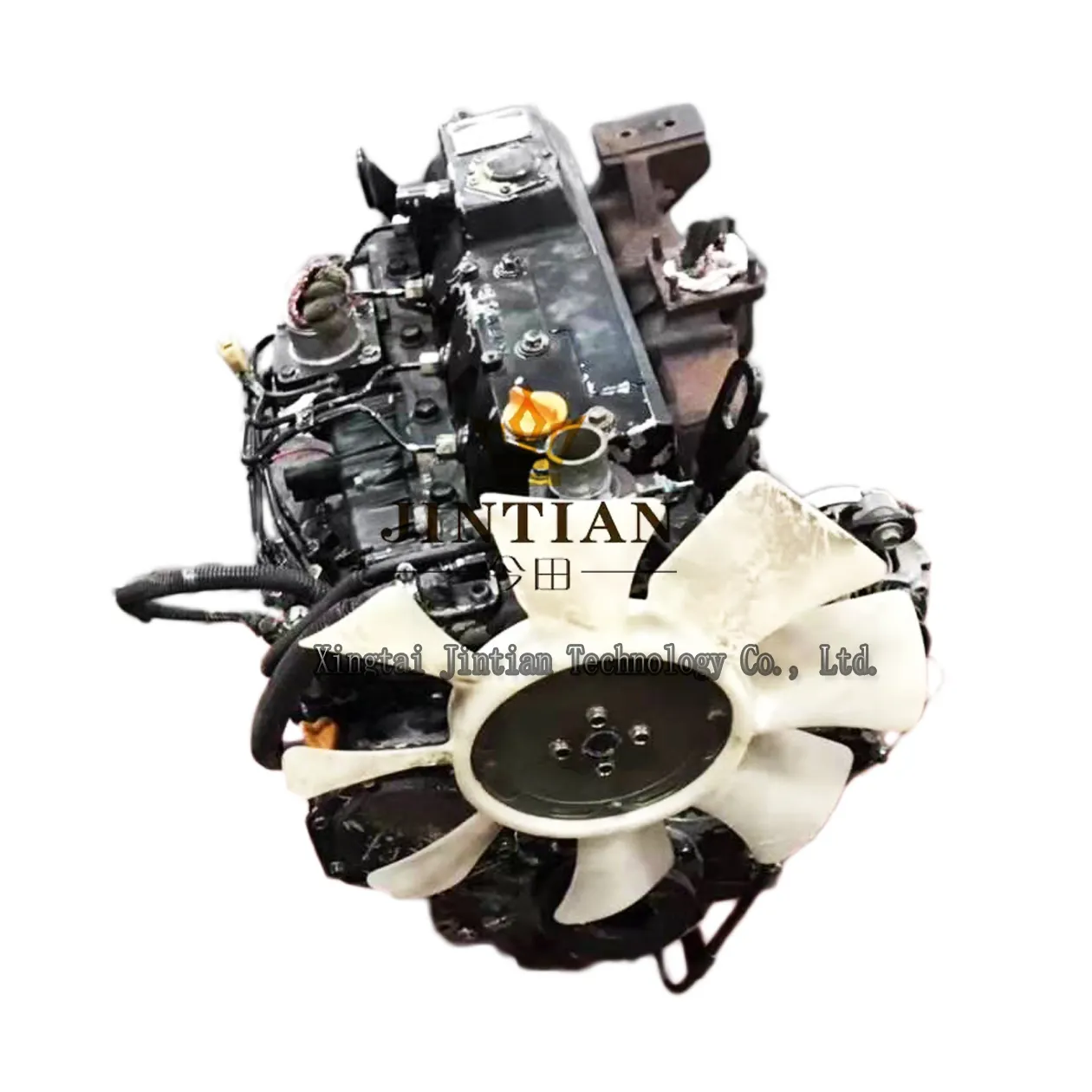 Toptan satış 4 silindir 4TNV98 motor komple dizel motor mekanik