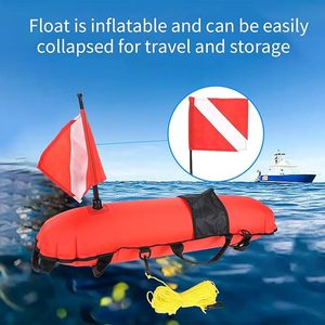 Boa Gonfiabile a Forma di Torpedo <span class=keywords><strong>per</strong></span> Immersioni Subacquee con Bandiera, Utilizzata <span class=keywords><strong>per</strong></span> <span class=keywords><strong>Pesca</strong></span> con <span class=keywords><strong>Arpione</strong></span>, Apnea, Snorkeling - Product Image 5