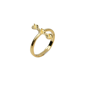 Support de bague en argent S925 Wenchi pour perle, accessoire DIY, 6-7 perles multi-goulot, perle creuse 152 pour femme, modèle 16546 - Product Image 5