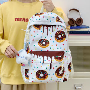 Mochila Kawaii con Diseño de Donut, Linda Mochila Escolar Japonesa Ligera para Adolescentes, Mochila Estética para Estudiantes de Secundaria - Product Image 2