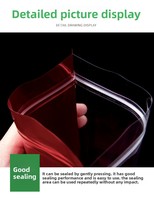 Op maat gemaakte OPP+PET+CPP gravure bedrukte ritssluitende stand-up pouch, food grade, zelfdichtend, recycleerbaar, platte bodem, verpakkingstas met transparant venster